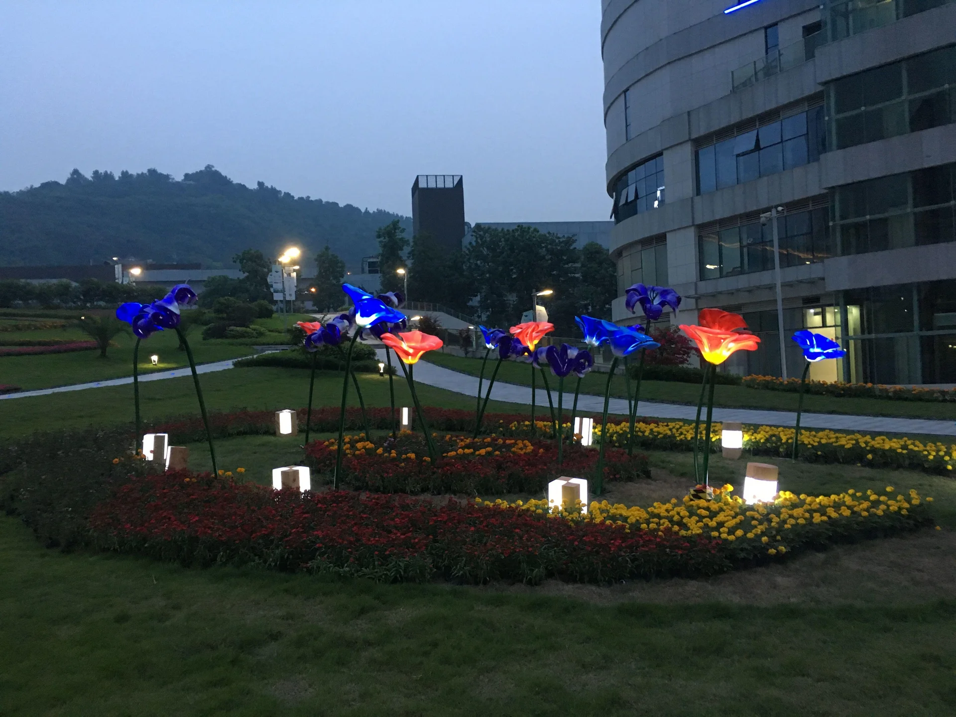 星汇两江夜光花装置